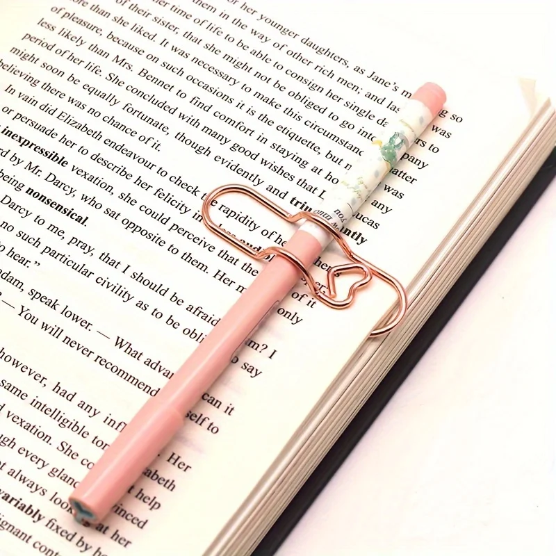 6pcs Heart‑Shaped Metal Pen Clips. Ideal for office and school supplies, document sorting, test paper organizing, and can be use
6pcs Heart‑Shaped Metal Pen Clips. Ideal for office and school supplies, document sorting, test paper organizing, and can be use