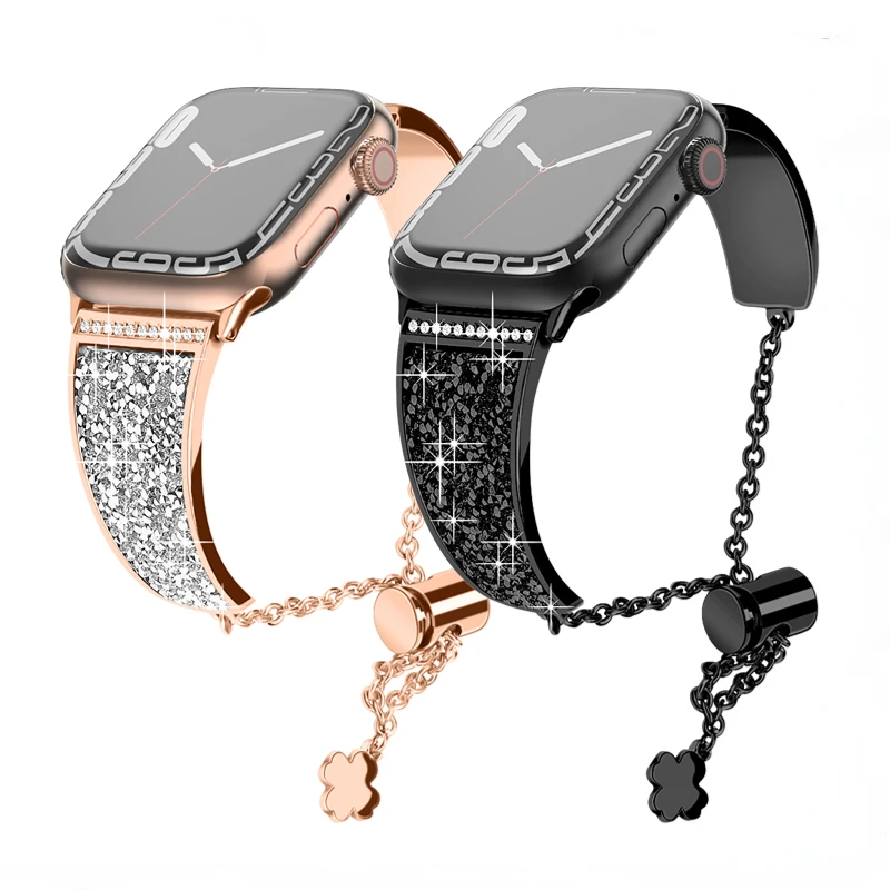 Metal Strap for Apple watch band 49mm 45mm 44mm 42mm 41mm 40mm Women Diamond Bracelet Wristband iWatch Ultra 8 7 6 5 4 3 SE Belt
Metal Strap for Apple watch band 49mm 45mm 44mm 42mm 41mm 40mm Women Diamond Bracelet Wristband iWatch Ultra 8 7 6 5 4 3 SE Belt