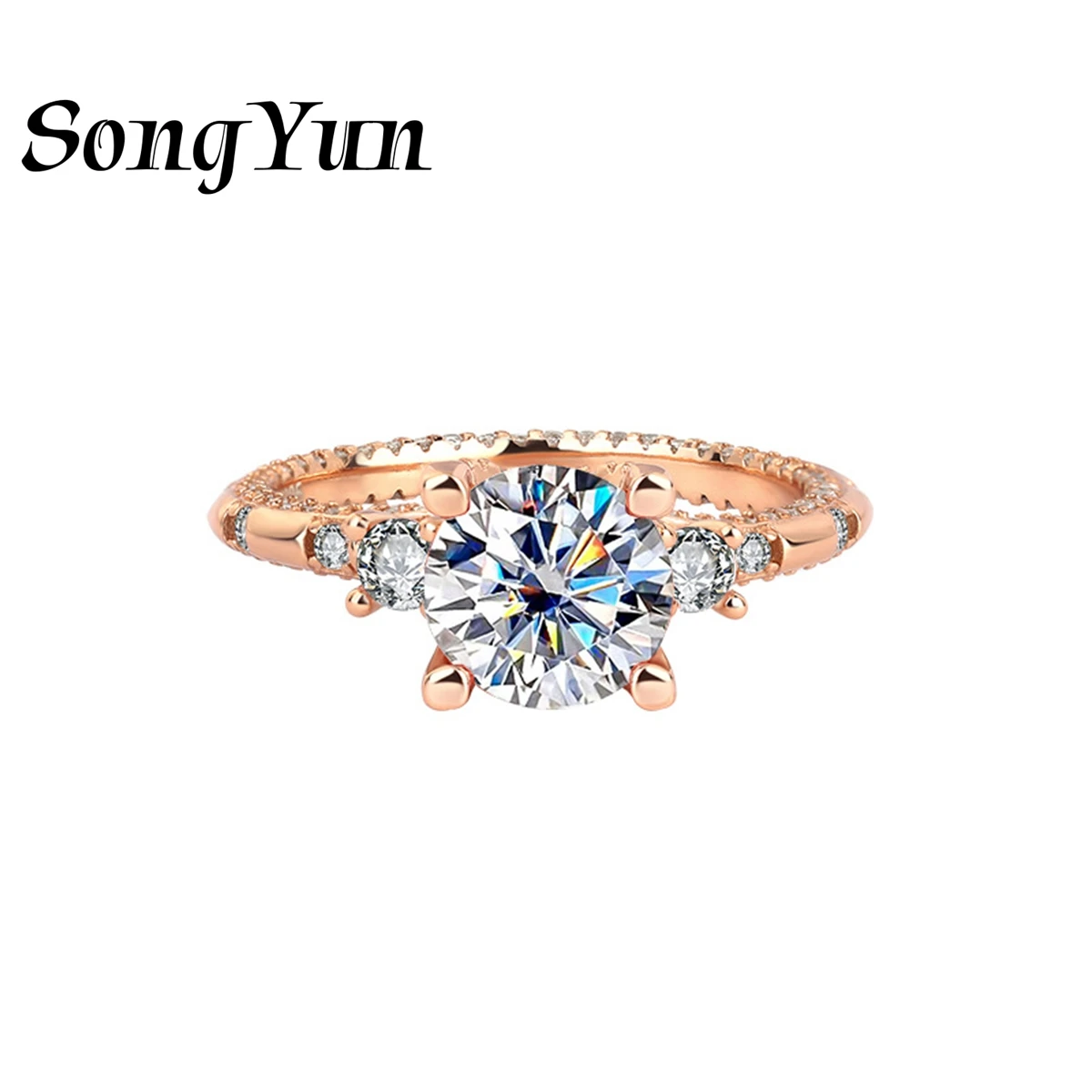 SongYun Designer Jewelry 925 Sterling Silver Round Ring Band Luxury Colored 2ct Moissanite Diamond Rings for Women Girlfriend
SongYun Designer Jewelry 925 Sterling Silver Round Ring Band Luxury Colored 2ct Moissanite Diamond Rings for Women Girlfriend