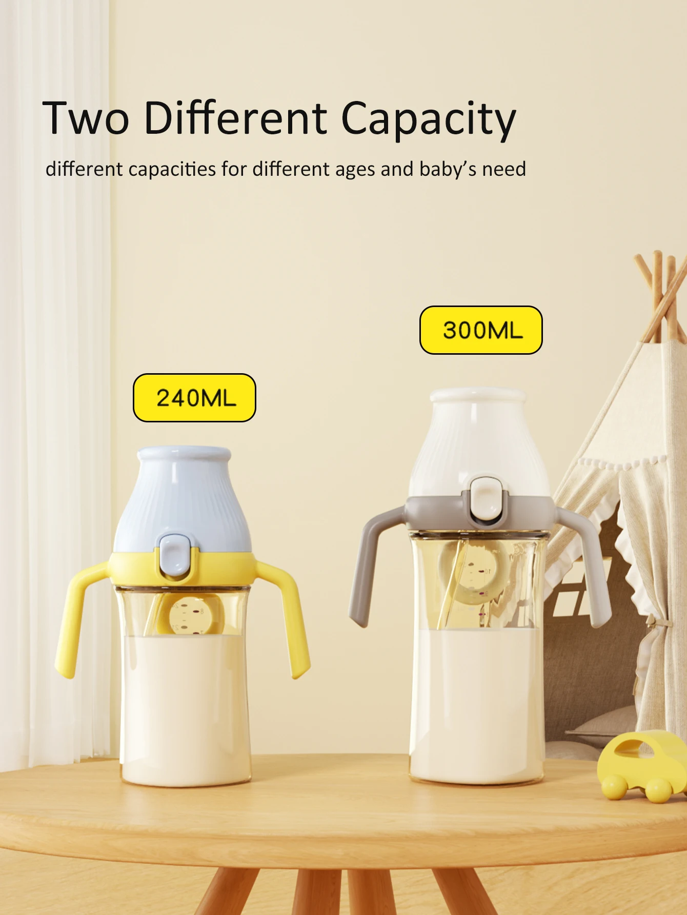 PPSU Baby Training Cup with Flip Lid, Straw and Sippy Spout, Toddler Water Bottle, Portable Drink Cup for Kids
PPSU Baby Training Cup with Flip Lid, Straw and Sippy Spout, Toddler Water Bottle, Portable Drink Cup for Kids