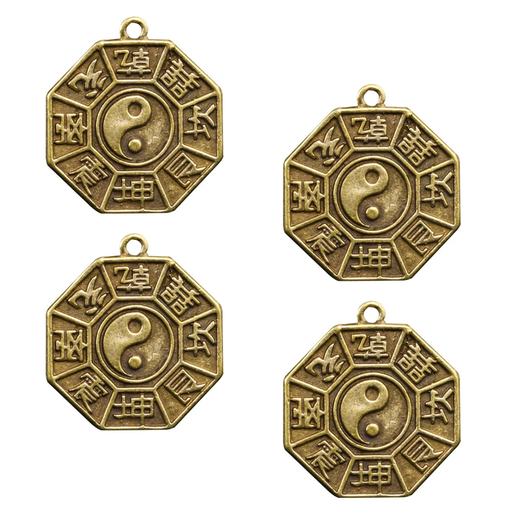 4Pcs Brass Bagua Pendant Keychain EightDiagram Amulet ChineseStyle TaiChi Decorative Lightweight Portable Jewelry
4Pcs Brass Bagua Pendant Keychain EightDiagram Amulet ChineseStyle TaiChi Decorative Lightweight Portable Jewelry