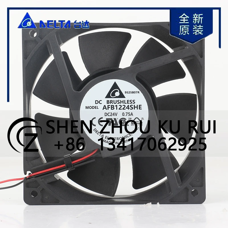 Delta 5V 12V 48V DC 24V 0.75A AC EC 12038 120x120x38MM 12CM axial flow two-wire inverter High air volume AFB1224SHE cooling fan
Delta 5V 12V 48V DC 24V 0.75A AC EC 12038 120x120x38MM 12CM axial flow two-wire inverter High air volume AFB1224SHE cooling fan