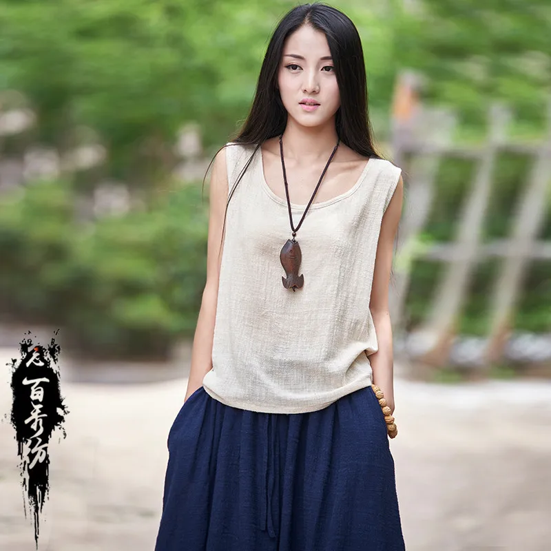 Spring and Summer New Women's Clothing Artistic Loose Cotton Linen Lightweight Breathable Sleeveless Vest Sling
Spring and Summer New Women's Clothing Artistic Loose Cotton Linen Lightweight Breathable Sleeveless Vest Sling
