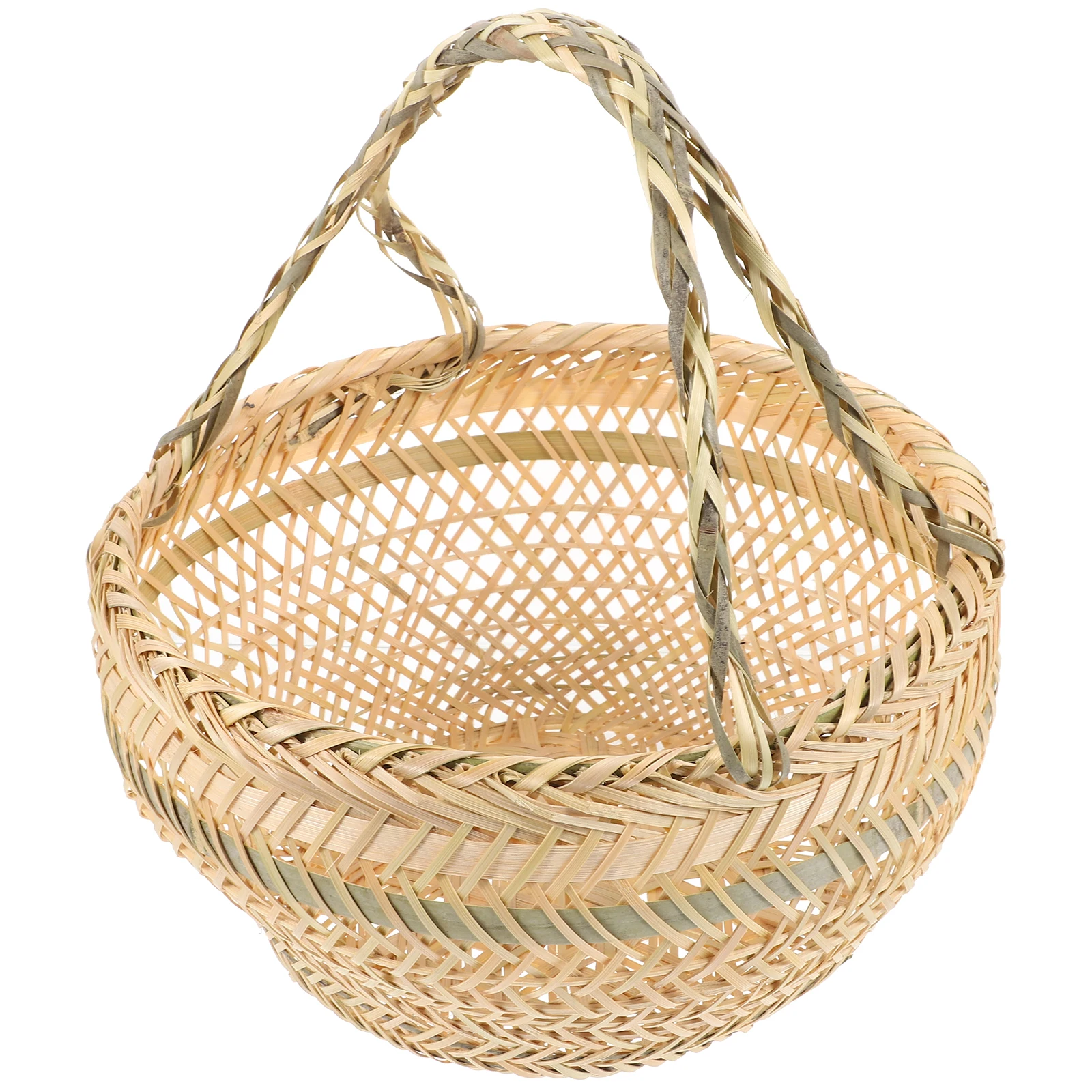 1pc Bamboo Woven Basket Small Yellow Round 28cm Wide 14cm High Multi Functional Vegetable Egg Fruit Storage Kitchen
1pc Bamboo Woven Basket Small Yellow Round 28cm Wide 14cm High Multi Functional Vegetable Egg Fruit Storage Kitchen