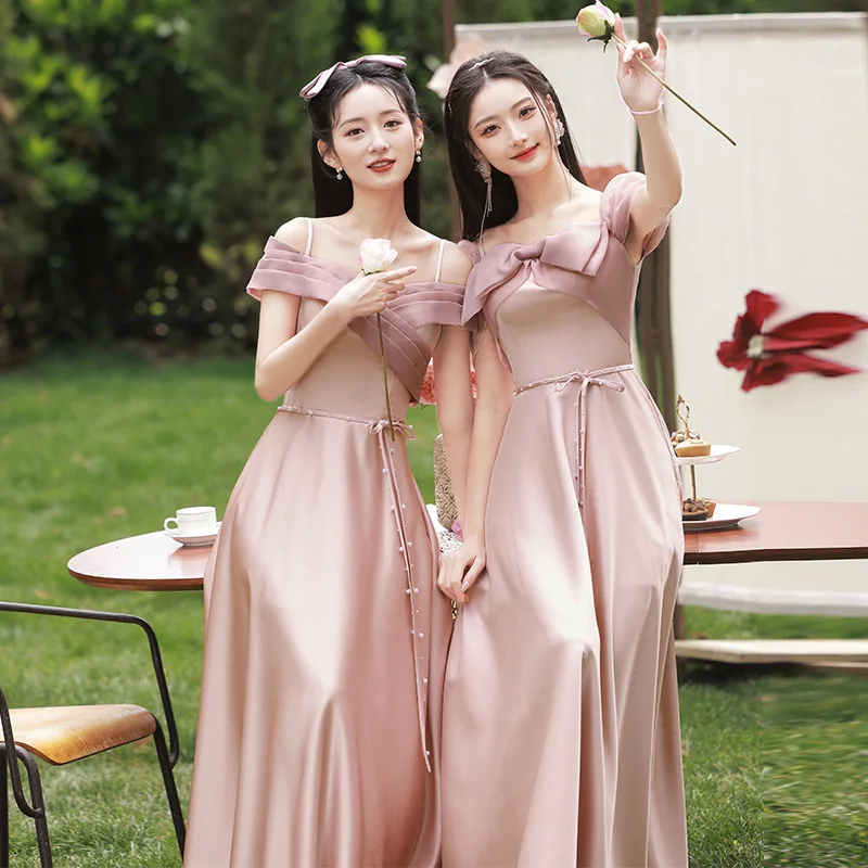 Pink Maidservant Dr Chorus aduation Adult Ceremony Ele Performance Gown Floor-Length ort Sve Wedding Reception
Pink Maidservant Dr Chorus aduation Adult Ceremony Ele Performance Gown Floor-Length ort Sve Wedding Reception