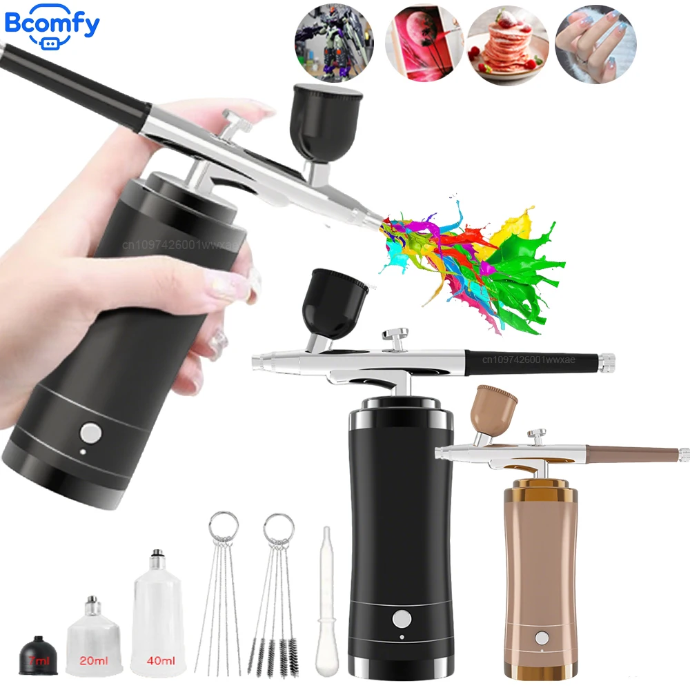 Airbrush Nail with Compressor Cordless Rechargeable Airbrush Mini Airbrush Spray Gun for for Nail Art Cake Decor Makeup
Airbrush Nail with Compressor Cordless Rechargeable Airbrush Mini Airbrush Spray Gun for for Nail Art Cake Decor Makeup