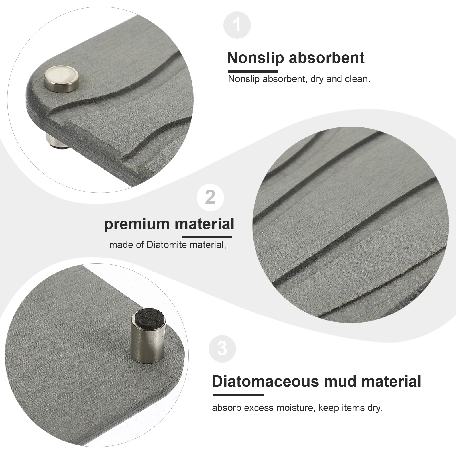 Diatomite Coaster Absorbent Nonslip Countertop Pad Quick Dry Bathroom Supplies Cup Holder Stand Multipurpose Wash Mat Soap Dish 
Diatomite Coaster Absorbent Nonslip Countertop Pad Quick Dry Bathroom Supplies Cup Holder Stand Multipurpose Wash Mat Soap Dish