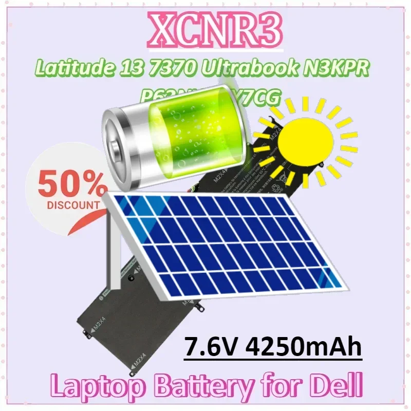 XCNR3 7.6V 4250mAh Laptop Battery for Dell Latitude 13 7370 Ultrabook N3KPR P63NY WY7CG Batteries
XCNR3 7.6V 4250mAh Laptop Battery for Dell Latitude 13 7370 Ultrabook N3KPR P63NY WY7CG Batteries