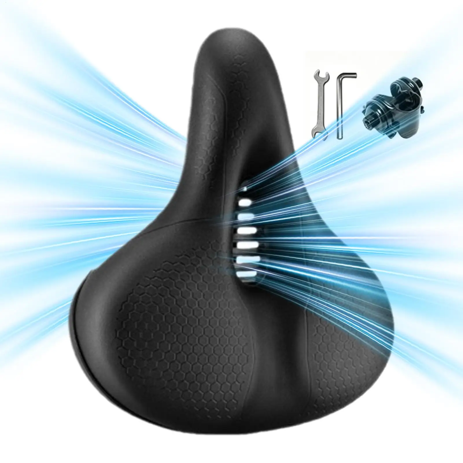 Shock Absorbing Bike Seat Cushion Soft Bicycle Saddle Cover for Mountain Road Exercise Bike Outdoor Cycling Home Garage Use
Shock Absorbing Bike Seat Cushion Soft Bicycle Saddle Cover for Mountain Road Exercise Bike Outdoor Cycling Home Garage Use