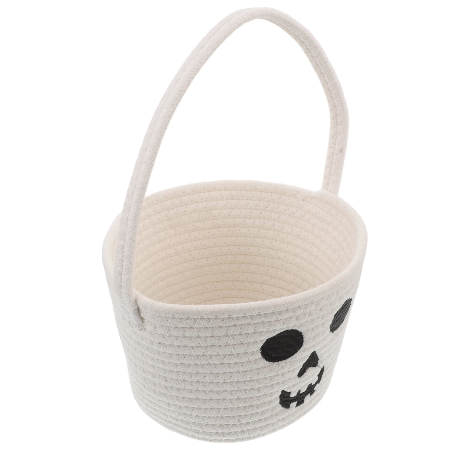 Cotton Rope Halloween Basket Ghost Candy Pail for Trick Or Treat and Party Favors Decor Ghost Bucket Halloween Goodie Bag
Cotton Rope Halloween Basket Ghost Candy Pail for Trick Or Treat and Party Favors Decor Ghost Bucket Halloween Goodie Bag