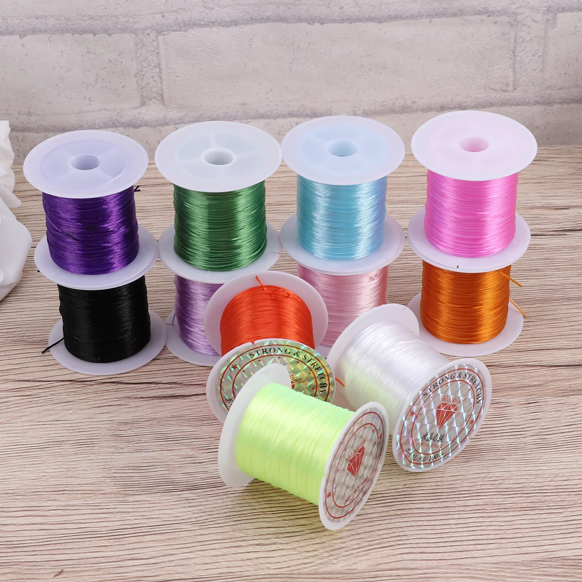 11 Rolls Colorful Elastic Jewelry String Crystal Thread for Necklace Bracelet DIY Jewelry Accessories Elastic Rope
11 Rolls Colorful Elastic Jewelry String Crystal Thread for Necklace Bracelet DIY Jewelry Accessories Elastic Rope