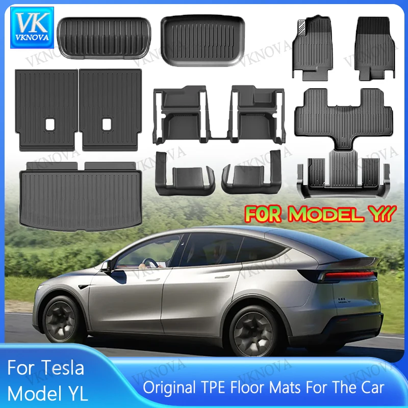For Tesla Floor Mat Model Y L 2026 Car Trunk Mat Set Luggage Mat TPE waterproof Anti-Slip Set LHD Floor Liner Mat Accessories
For Tesla Floor Mat Model Y L 2026 Car Trunk Mat Set Luggage Mat TPE waterproof Anti-Slip Set LHD Floor Liner Mat Accessories