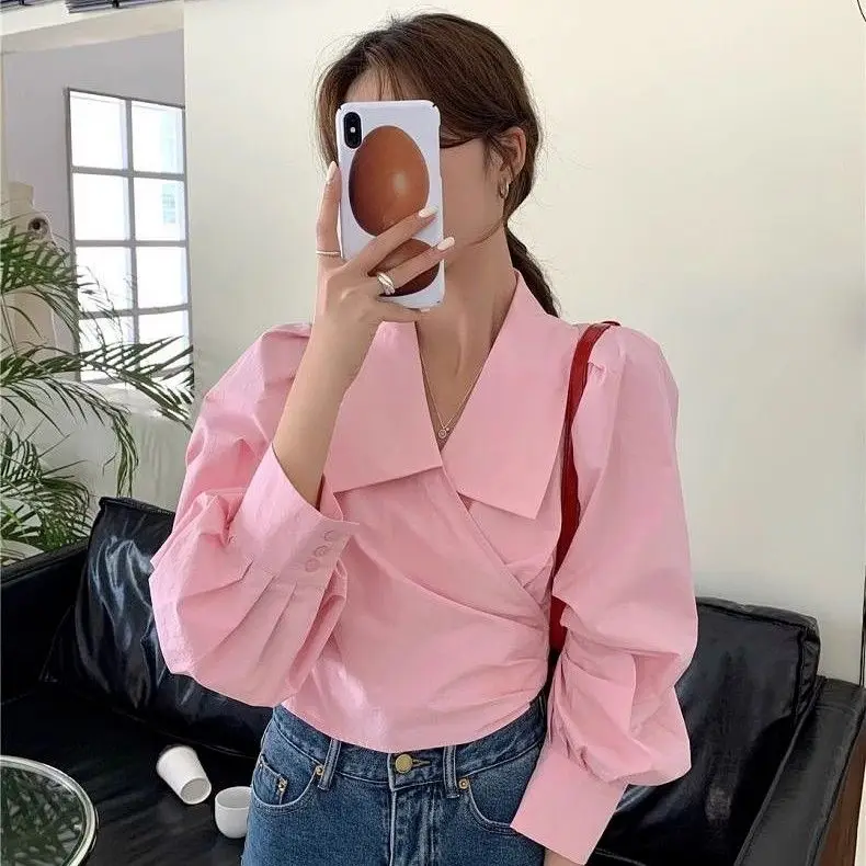 Fashion Spring Summer New Turn-down Collar Long Sleeve Solid Color Blouse Women's Clothing Bow French Style Chic Button Shirts
Fashion Spring Summer New Turn-down Collar Long Sleeve Solid Color Blouse Women's Clothing Bow French Style Chic Button Shirts