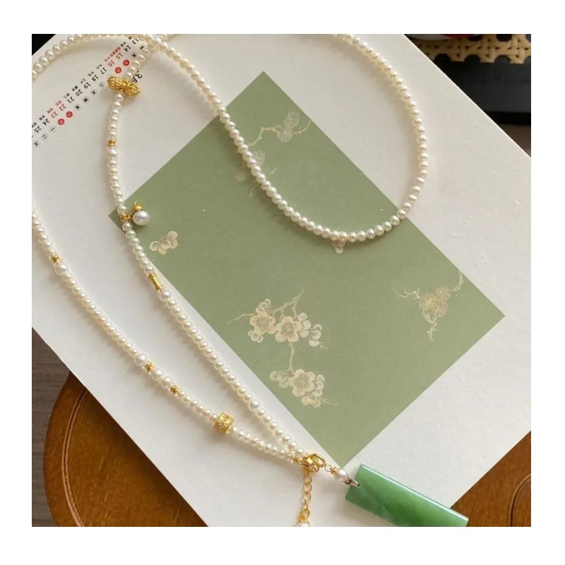New Chinese-style Biyu No Matter Brand Pendant Necklace Female Niche Retro National Style Ancient Rhyme Hetian Yu Pearl Versatil
New Chinese-style Biyu No Matter Brand Pendant Necklace Female Niche Retro National Style Ancient Rhyme Hetian Yu Pearl Versatil