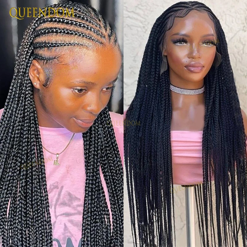 Synthetic Tribal Braided Wigs For Black Women Full Lace Front Wig Braid African Hair 36" Cornrow Braids Lace Wigs Braided Wigs
Synthetic Tribal Braided Wigs For Black Women Full Lace Front Wig Braid African Hair 36" Cornrow Braids Lace Wigs Braided Wigs