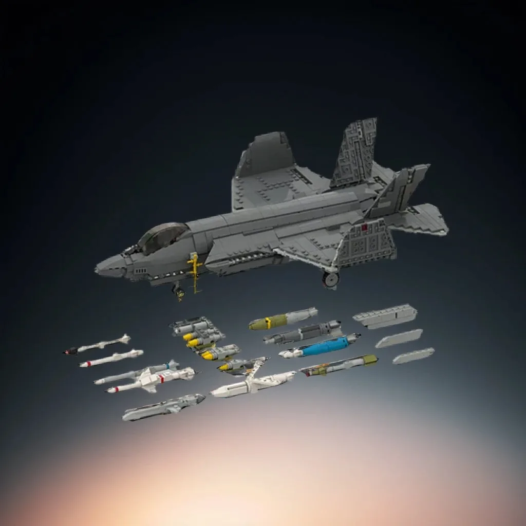 1674 шт. Lockheed Martin F-35C переноска вариант MOC ning II истребитель реактивное образование строительные блоки «сделай сам» игрушки на день рождения подарок
1674 шт. Lockheed Martin F-35C переноска вариант MOC ning II истребитель реактивное образование строительные блоки «сделай сам» игрушки на день рождения подарок