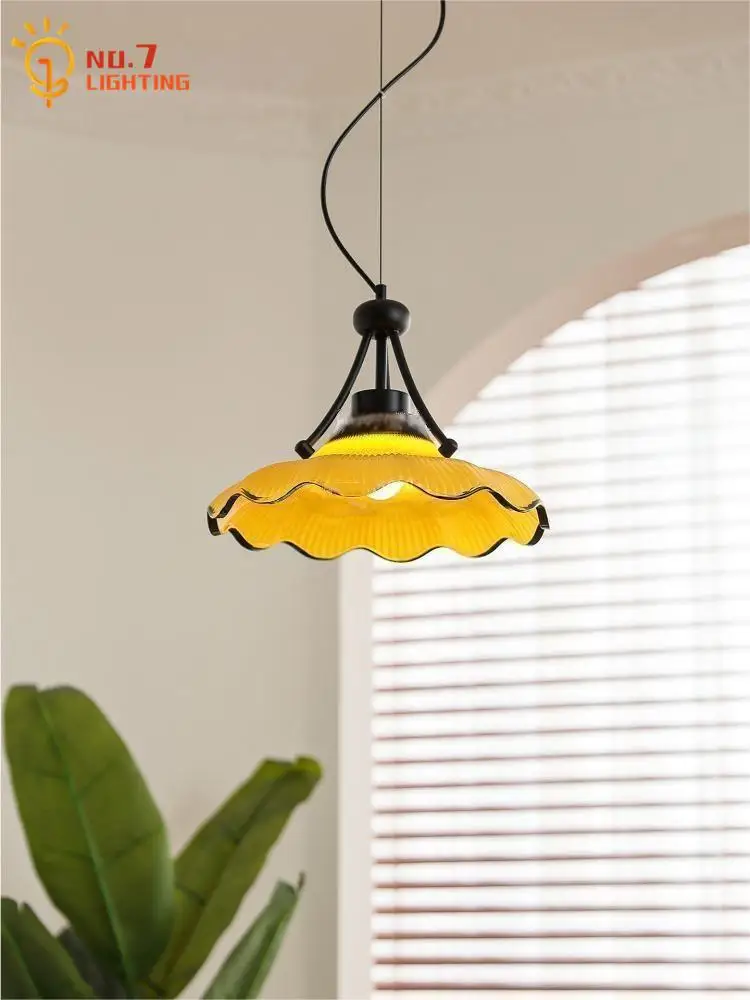 French Designer Medieval Flower Glass Pendant Lights LED E27 Modern Hanging Lamp Restaurant Bar Kitchen Island Cafe Bedroom Bar
French Designer Medieval Flower Glass Pendant Lights LED E27 Modern Hanging Lamp Restaurant Bar Kitchen Island Cafe Bedroom Bar