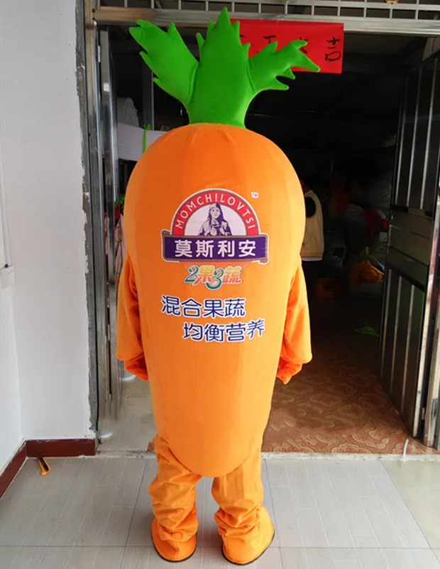 Vegetables Theme Carrot Mascot Costume Role Playing Cartoon Clothing Adult Size for Halloween Party Event Advertising Dress
Vegetables Theme Carrot Mascot Costume Role Playing Cartoon Clothing Adult Size for Halloween Party Event Advertising Dress