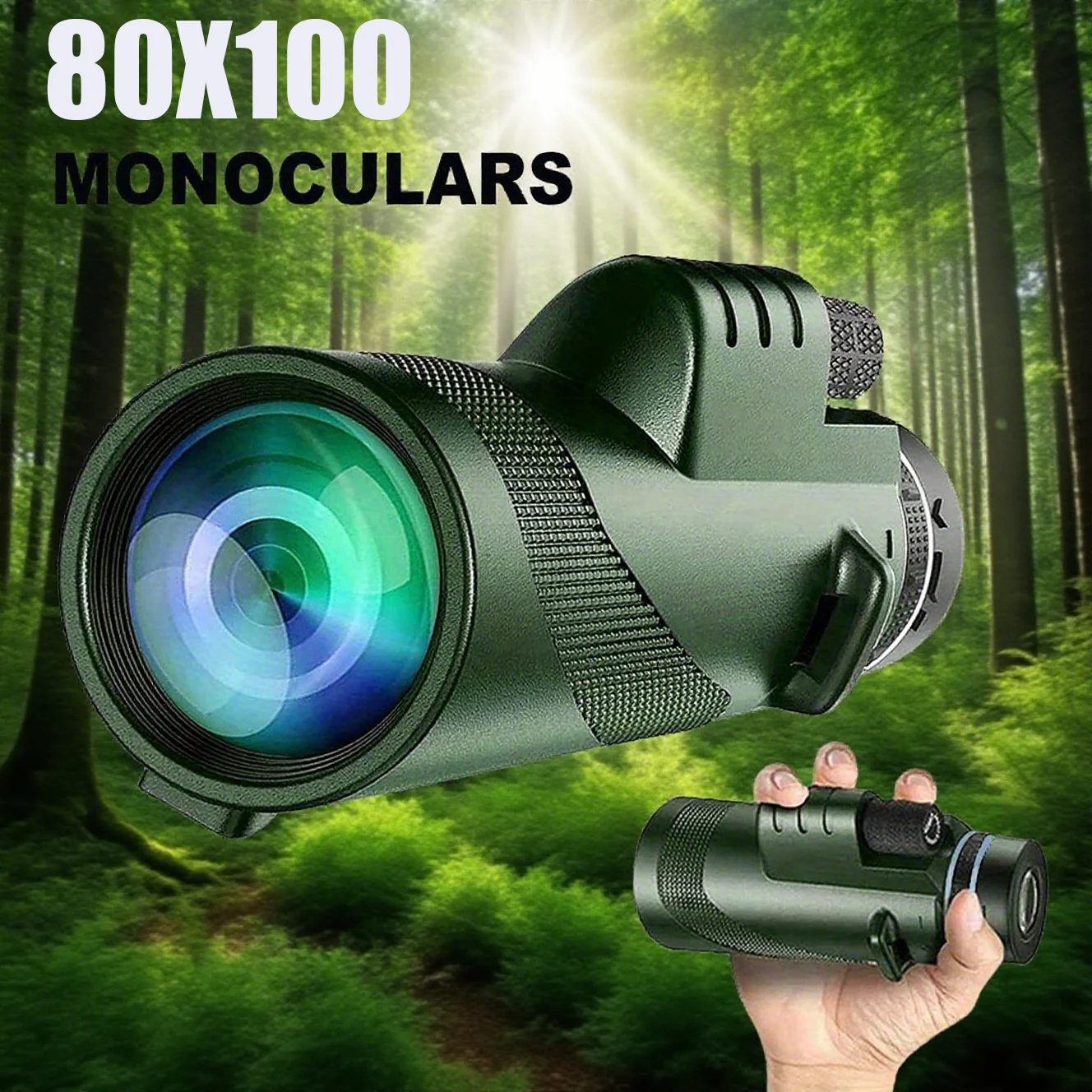 Портативный телескоп 80x100 с зумом HD, складной, для наблюдения на дальние расстояния, мощный, для охоты, спорта, кемпинга, путешествий и активного отдыха
Портативный телескоп 80x100 с зумом HD, складной, для наблюдения на дальние расстояния, мощный, для охоты, спорта, кемпинга, путешествий и активного отдыха