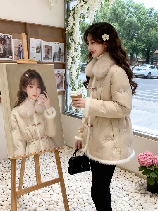 Корейский Sle ort Thiened, теплая хлопковая куртка, зимняя одежда, хлопковое пальто, верхняя одежда Sli Commute, прямая трубка pe
Корейский Sle ort Thiened, теплая хлопковая куртка, зимняя одежда, хлопковое пальто, верхняя одежда Sli Commute, прямая трубка pe