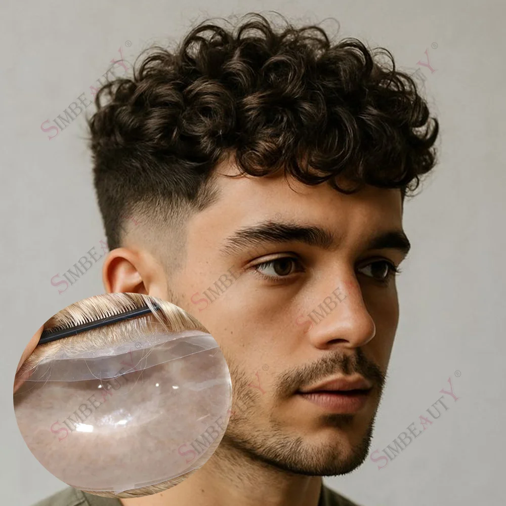 20MM Curly Natural 0.04mm Super Thin Skin Base Invisible Vloop Men's Toupee Hair Units Replacement System Blonde Grey Human Hair
20MM Curly Natural 0.04mm Super Thin Skin Base Invisible Vloop Men's Toupee Hair Units Replacement System Blonde Grey Human Hair