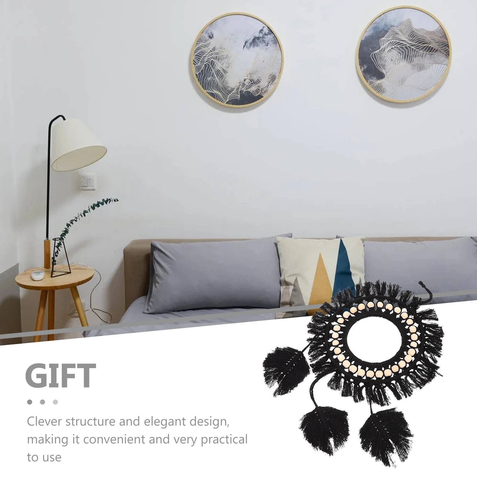 Bohemia Style Woven Tapestry Decorative Wall Mirror Bedroom Hanging Ornament Handmade Mirror Pendant Clear Surface Space-Saving
Bohemia Style Woven Tapestry Decorative Wall Mirror Bedroom Hanging Ornament Handmade Mirror Pendant Clear Surface Space-Saving