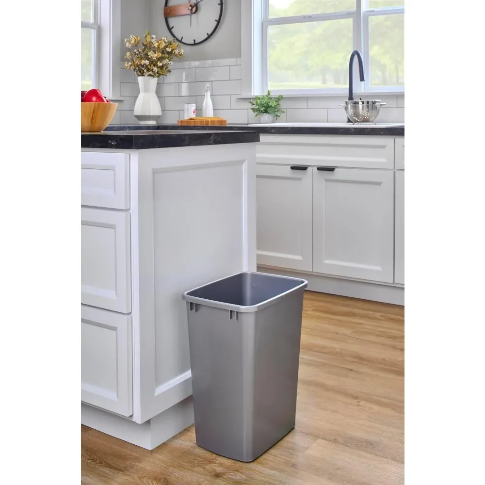 Trash Bin Recycle Waste Garbage Container Polymer Replacement 35 Quart for Kitchen Cabinet Pullouts, Silver, 2 Pack
Trash Bin Recycle Waste Garbage Container Polymer Replacement 35 Quart for Kitchen Cabinet Pullouts, Silver, 2 Pack
