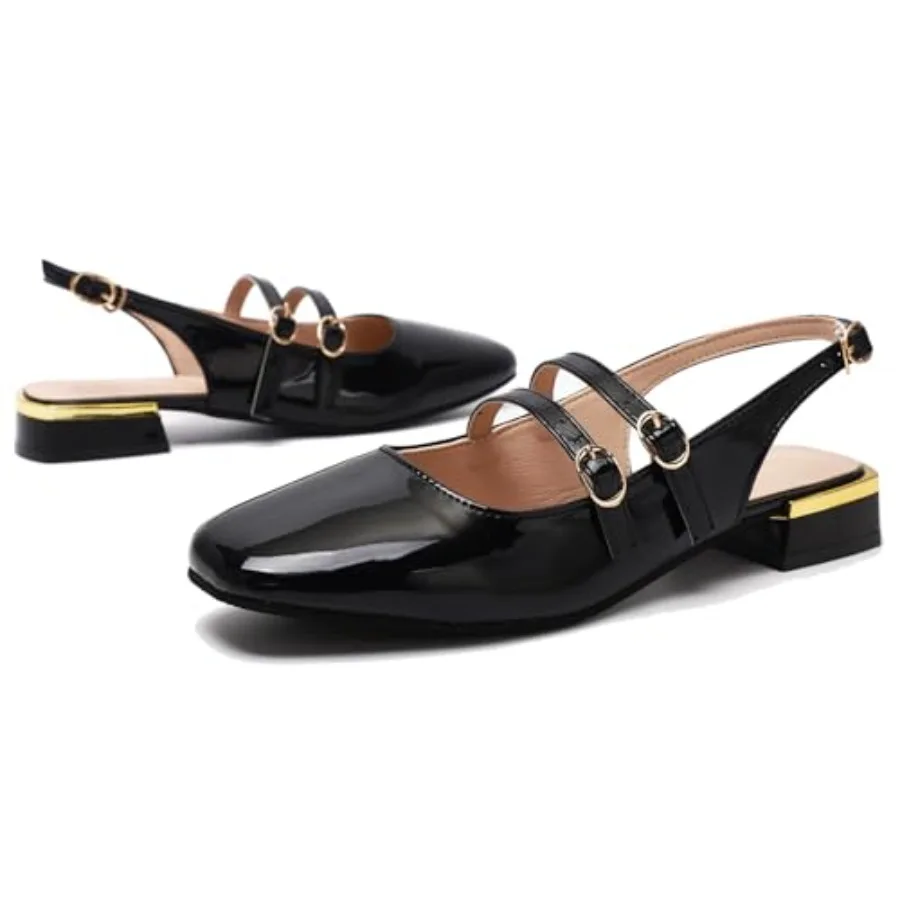 Womens Mary Jane Slingback Pumps Low Heels Sandals Chunky Block Pumps Comfortable Heels Closed Square Strappy for Office Work C
Womens Mary Jane Slingback Pumps Low Heels Sandals Chunky Block Pumps Comfortable Heels Closed Square Strappy for Office Work C