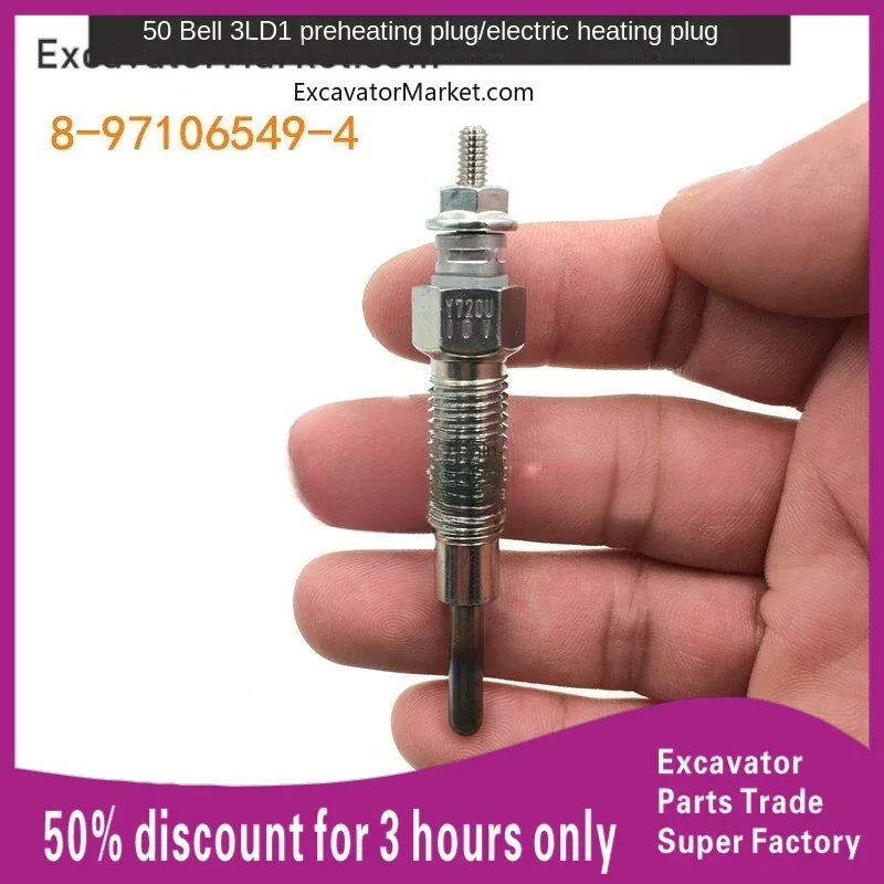 for Excavator Isuzu 3ld1 4le1 engine preheating plug, electric glow plug, 10v excavator accessories 8-97106549-4
for Excavator Isuzu 3ld1 4le1 engine preheating plug, electric glow plug, 10v excavator accessories 8-97106549-4