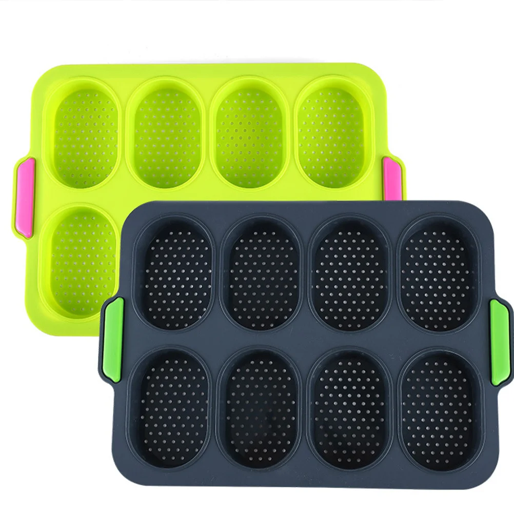 8 Slots Silicone Food Grade French Roll Baking Mold Heat Resistant Flexible Nonstick Cake Decorating Tools Baking Mould Bread
8 Slots Silicone Food Grade French Roll Baking Mold Heat Resistant Flexible Nonstick Cake Decorating Tools Baking Mould Bread