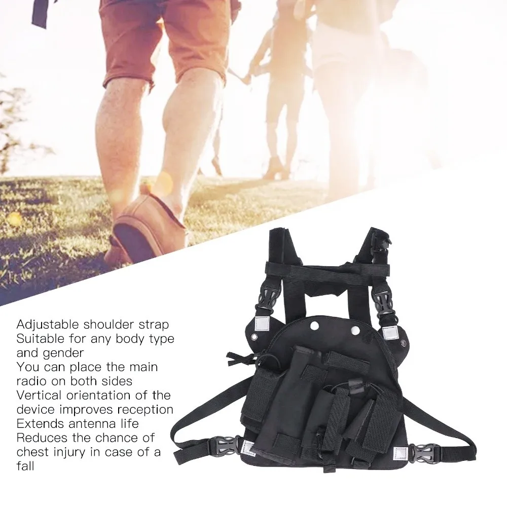 Oxford Cloth Two Way Radio Chest Harness Bag Adjustable Shoulder Strap for Walkie Talkie Chest Pack Radio Chest Holder
Oxford Cloth Two Way Radio Chest Harness Bag Adjustable Shoulder Strap for Walkie Talkie Chest Pack Radio Chest Holder