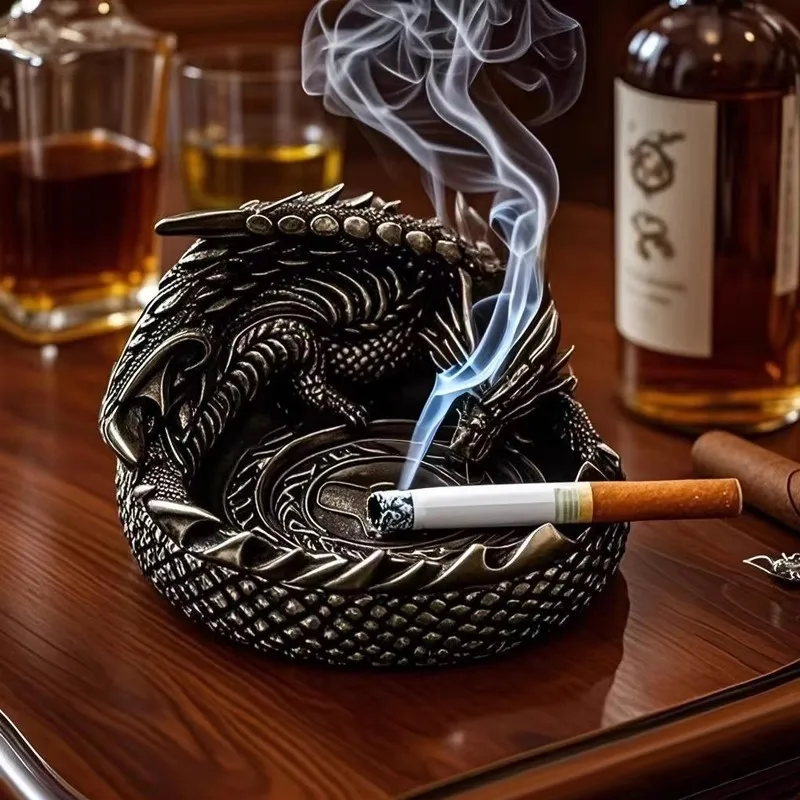 European Creative Dragon Shaped Ashtray, Stylish High-end Decorative Ashtray for Men
European Creative Dragon Shaped Ashtray, Stylish High-end Decorative Ashtray for Men