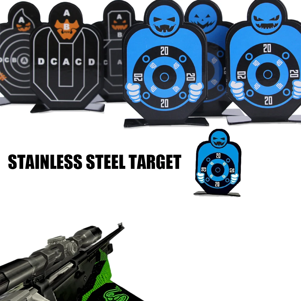 Toy stainless steel target Slingshot metal hunting rifle training target Soft bullet water bullet competition target
Toy stainless steel target Slingshot metal hunting rifle training target Soft bullet water bullet competition target
