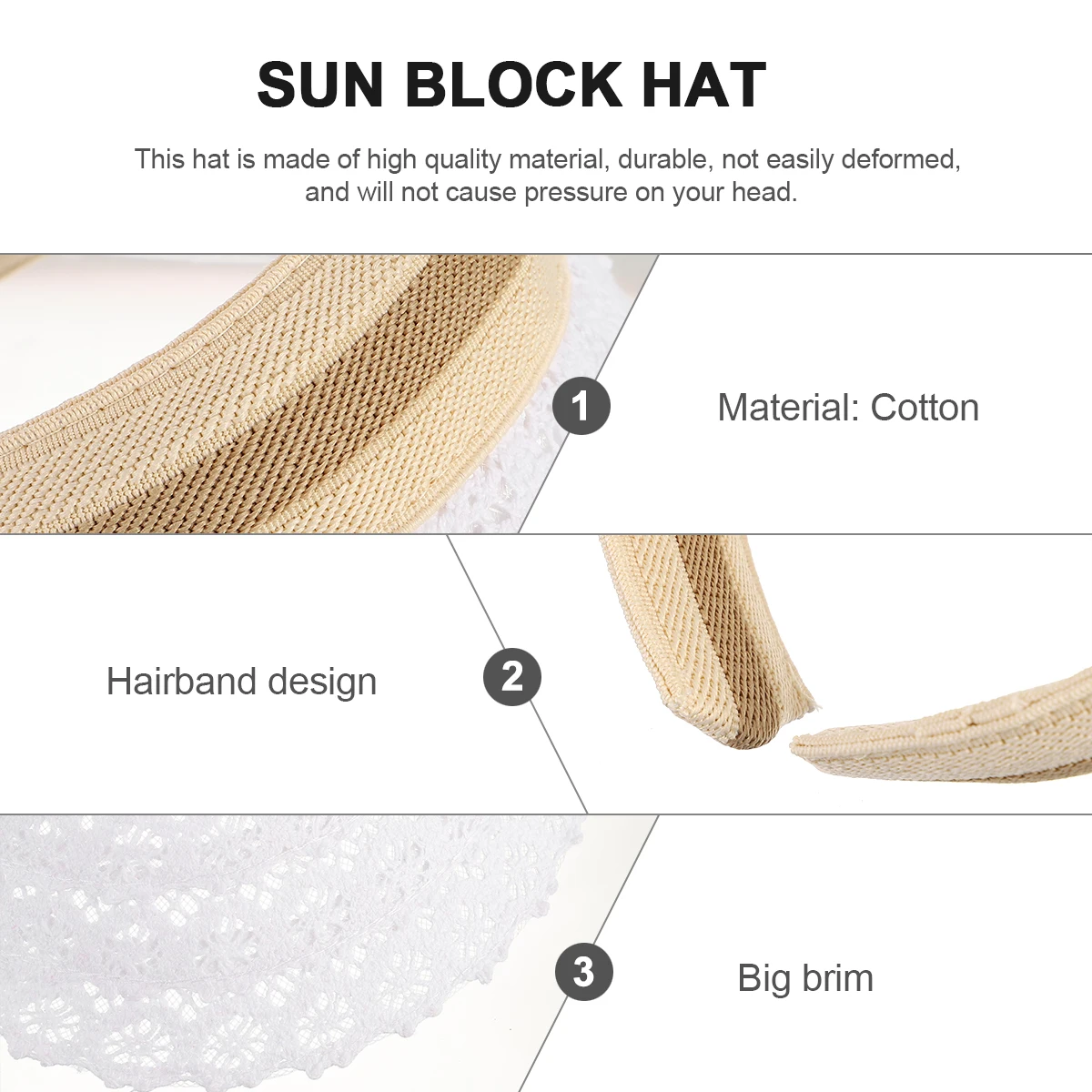 Women's Hats & Caps Sunscreen Girl Protection Beach for Visor Outdoor Wide Brim Uv White Large Oversized Vacation
Women's Hats & Caps Sunscreen Girl Protection Beach for Visor Outdoor Wide Brim Uv White Large Oversized Vacation