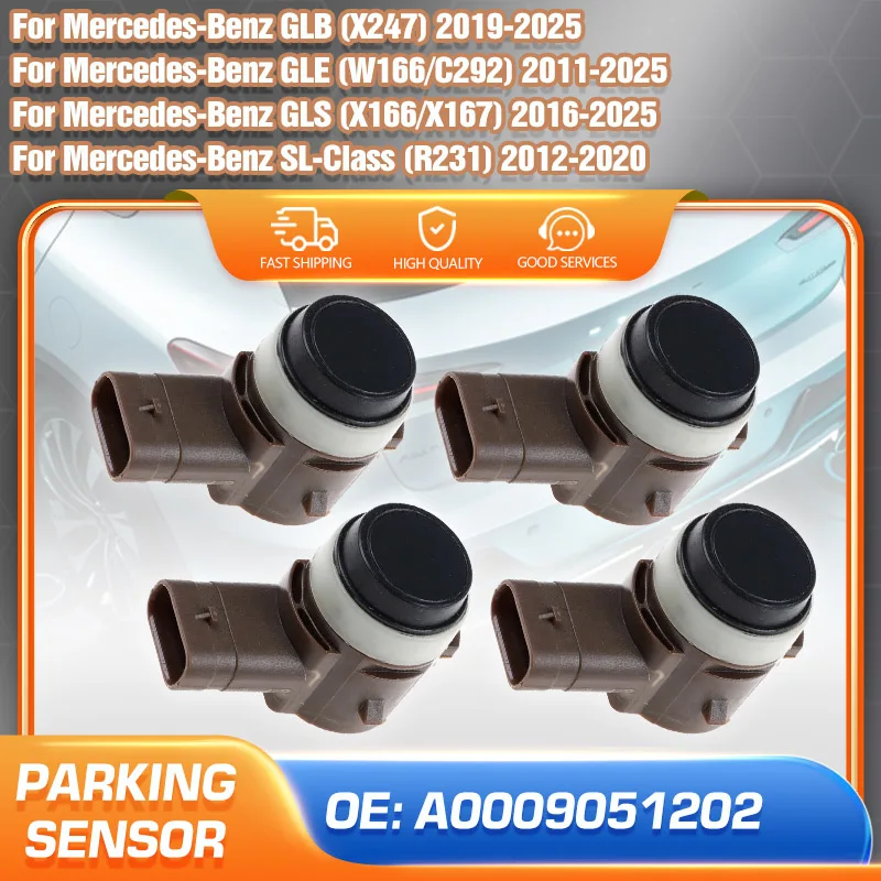 Parktronic PDC Parking Sensor For Mercedes Benz GLB GLE GLS SL W166 C292 X166 X167 R231 X247 A0009051202 1/4PCS Car Accessories
Parktronic PDC Parking Sensor For Mercedes Benz GLB GLE GLS SL W166 C292 X166 X167 R231 X247 A0009051202 1/4PCS Car Accessories