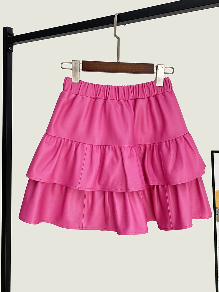Spring New High Quality Genuine Leather Short Skirt Women's All-Match High-Waisted Loose Cake Dress
Spring New High Quality Genuine Leather Short Skirt Women's All-Match High-Waisted Loose Cake Dress