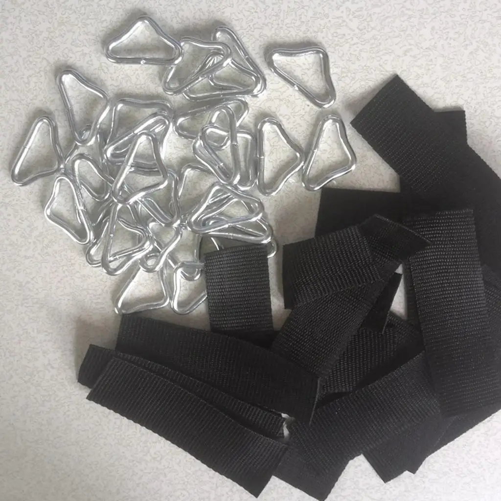 Steel Triangle Mat Buckle Loop V-rings Silver Black Heavy Duty Replacement for Trampoline Mesh Holder and Protection Mats
Steel Triangle Mat Buckle Loop V-rings Silver Black Heavy Duty Replacement for Trampoline Mesh Holder and Protection Mats