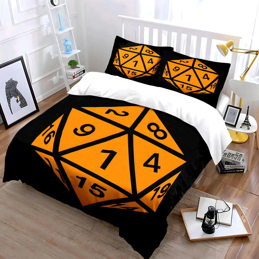 "Tabletop RPG Dice Set Essentials" Exquisite three-piece bedding set gift for kids and adults
"Tabletop RPG Dice Set Essentials" Exquisite three-piece bedding set gift for kids and adults