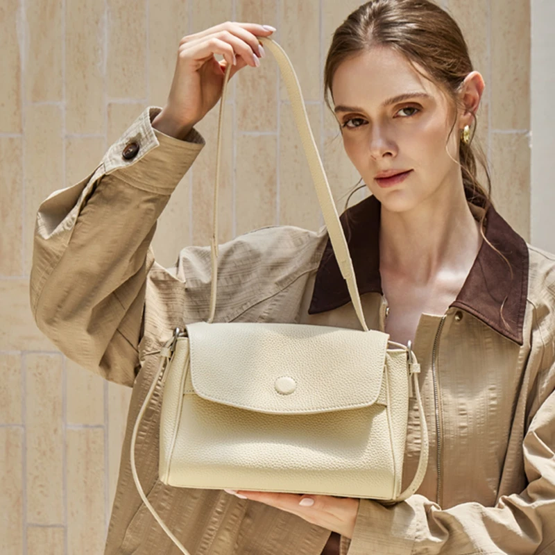 HIFASHION Genuine Cowhide Leather Underarm Shoulder Bags For Women 2026 Casual Flap Crossbody Purses Daily Work Ladies Handbags
HIFASHION Genuine Cowhide Leather Underarm Shoulder Bags For Women 2026 Casual Flap Crossbody Purses Daily Work Ladies Handbags