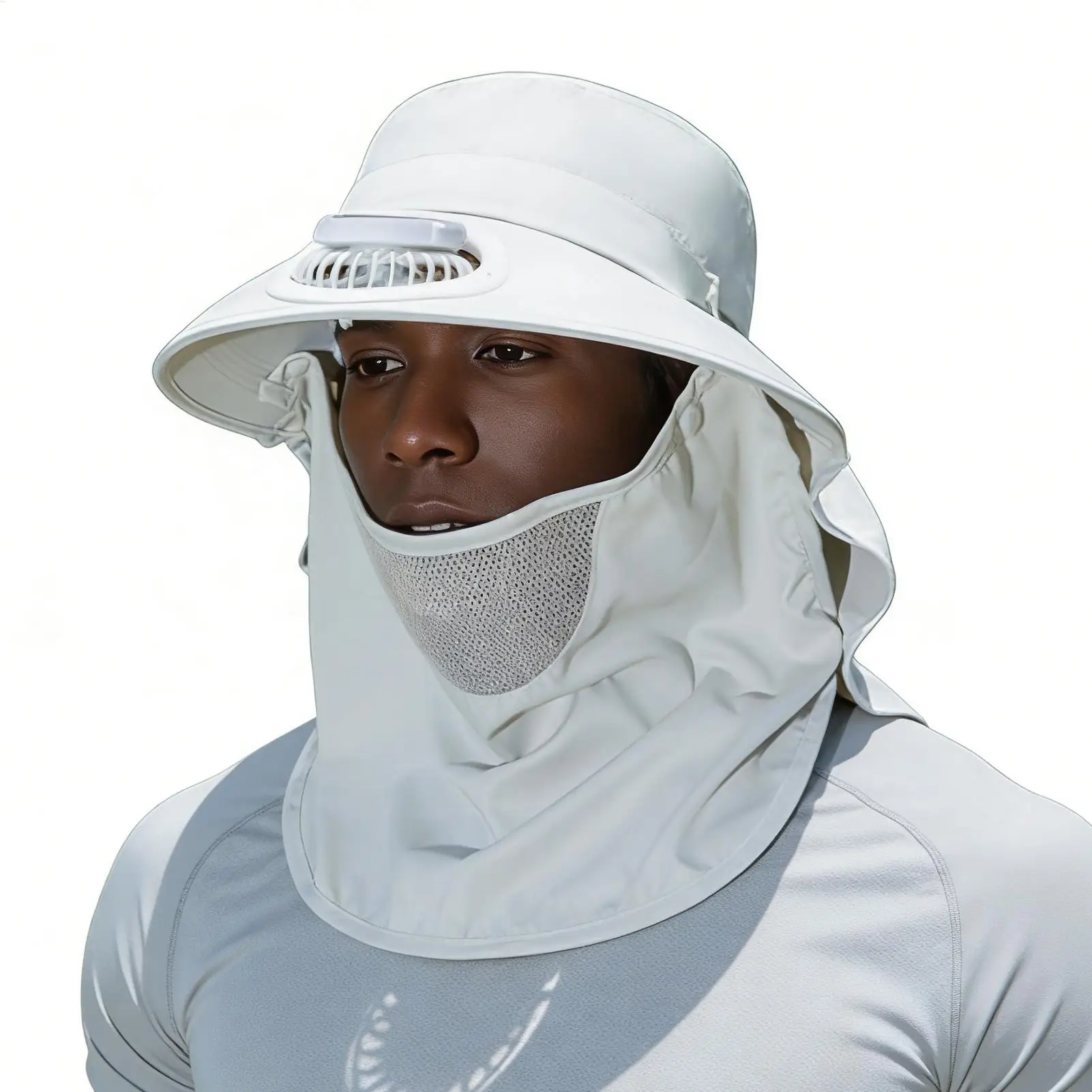 Fan Hat Solar Powered Wide Brim UV Protection Gear Outdoor Fishing Hat With Face Guard Neck Flap For Outdoor Beach Picnic
Fan Hat Solar Powered Wide Brim UV Protection Gear Outdoor Fishing Hat With Face Guard Neck Flap For Outdoor Beach Picnic