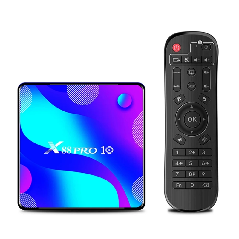 ТВ-приставка X88 PRO 10, Android 10,0, 4 Гб + 128 Гб, Rockchip RK3318, 4K, 1080P, Netflix, телеприставка
ТВ-приставка X88 PRO 10, Android 10,0, 4 Гб + 128 Гб, Rockchip RK3318, 4K, 1080P, Netflix, телеприставка