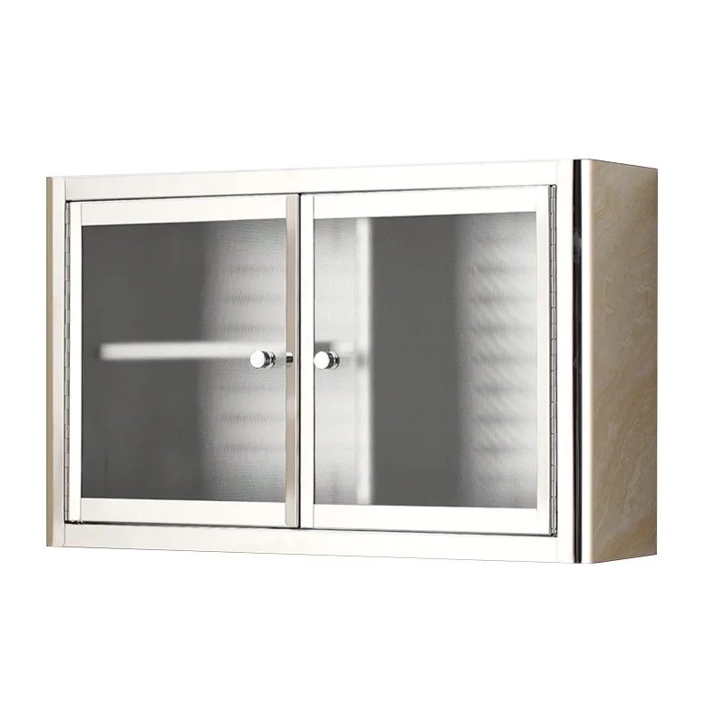 Cross-border Wholesale Kitchen Stainless Steel Rack Cabinet Glass Door Hanging Cabinet Wall-mounted Wall Storage Storage Cabinet
Cross-border Wholesale Kitchen Stainless Steel Rack Cabinet Glass Door Hanging Cabinet Wall-mounted Wall Storage Storage Cabinet