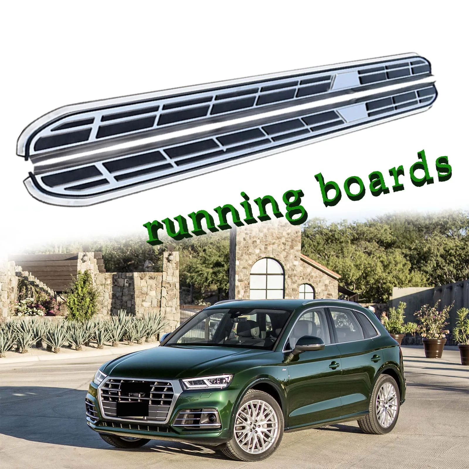 2Pcs Fits for Audi Q5 SQ5 2018-2024 Fixed Nerf Bar Side Step Pedal Running Board(with brackets)
2Pcs Fits for Audi Q5 SQ5 2018-2024 Fixed Nerf Bar Side Step Pedal Running Board(with brackets)
