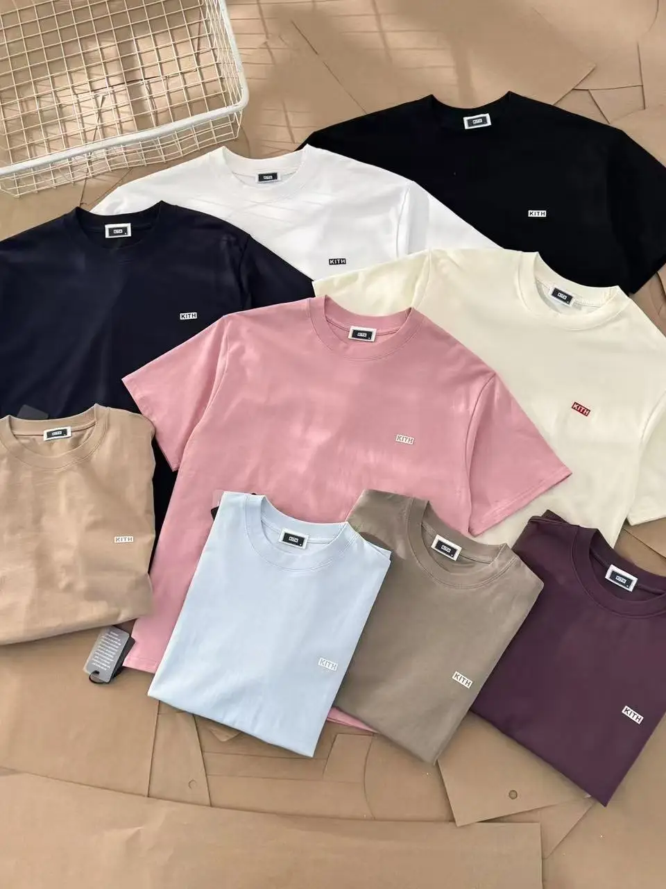 Loose Fit Short Sleeve T-Shirt Unisex Basic American Style KITH Pure Color Logo Minimalist Summer Casual round Neck Tee
Loose Fit Short Sleeve T-Shirt Unisex Basic American Style KITH Pure Color Logo Minimalist Summer Casual round Neck Tee