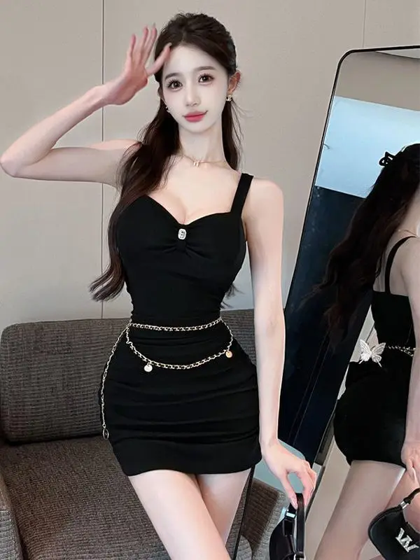 Summer 2026 Sensual Chic Black Wrap Bodycon Dress Women's Strapless Skirt Polyester Fabric No Sleeve A-Line Silhouette
Summer 2026 Sensual Chic Black Wrap Bodycon Dress Women's Strapless Skirt Polyester Fabric No Sleeve A-Line Silhouette