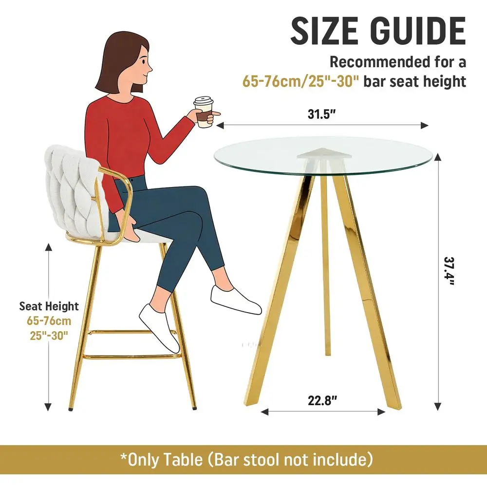 Pack Round Bar Table, 37.4 High Pub Table, 31 Small Cocktail Tables with Metal Base amp Glass Top, for Small Spaces, Bistro Pub
Pack Round Bar Table, 37.4 High Pub Table, 31 Small Cocktail Tables with Metal Base amp Glass Top, for Small Spaces, Bistro Pub
