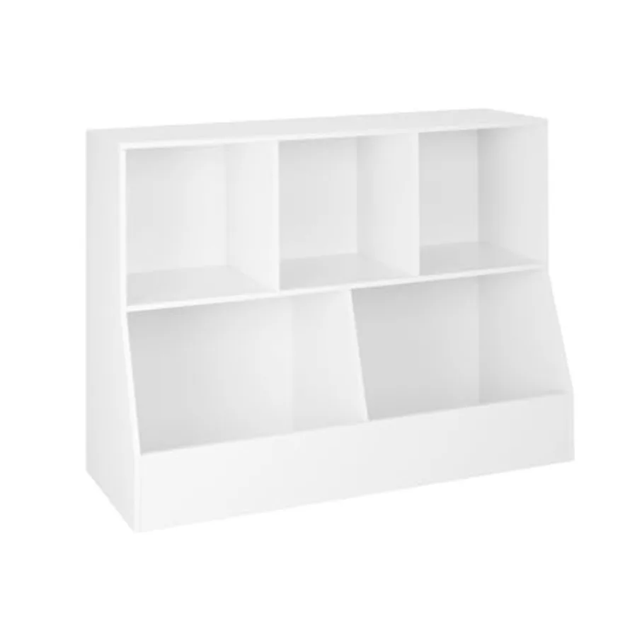 Toy Storage Organizer Bookshelf Wood Toy Storage Cabinet 5 Cubby 2-Tier Bookcase 39.4" L Toddler Book Shelf for Playroom Living
Toy Storage Organizer Bookshelf Wood Toy Storage Cabinet 5 Cubby 2-Tier Bookcase 39.4" L Toddler Book Shelf for Playroom Living