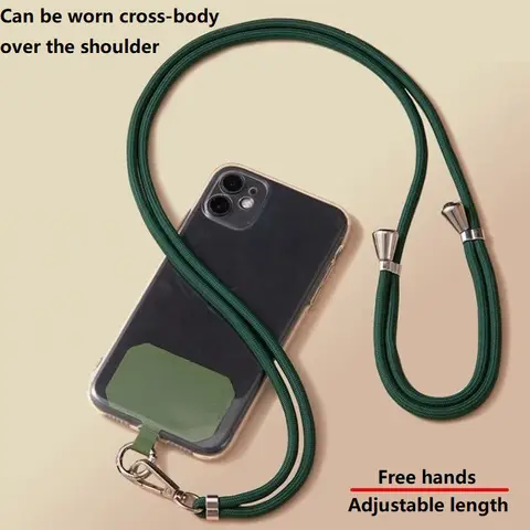 Lanière de téléphone, cordon à bandoulière pour fil Mobile avec lanière, chaîne Mobile pour accrocher autour du collier de cellules, SJGS01