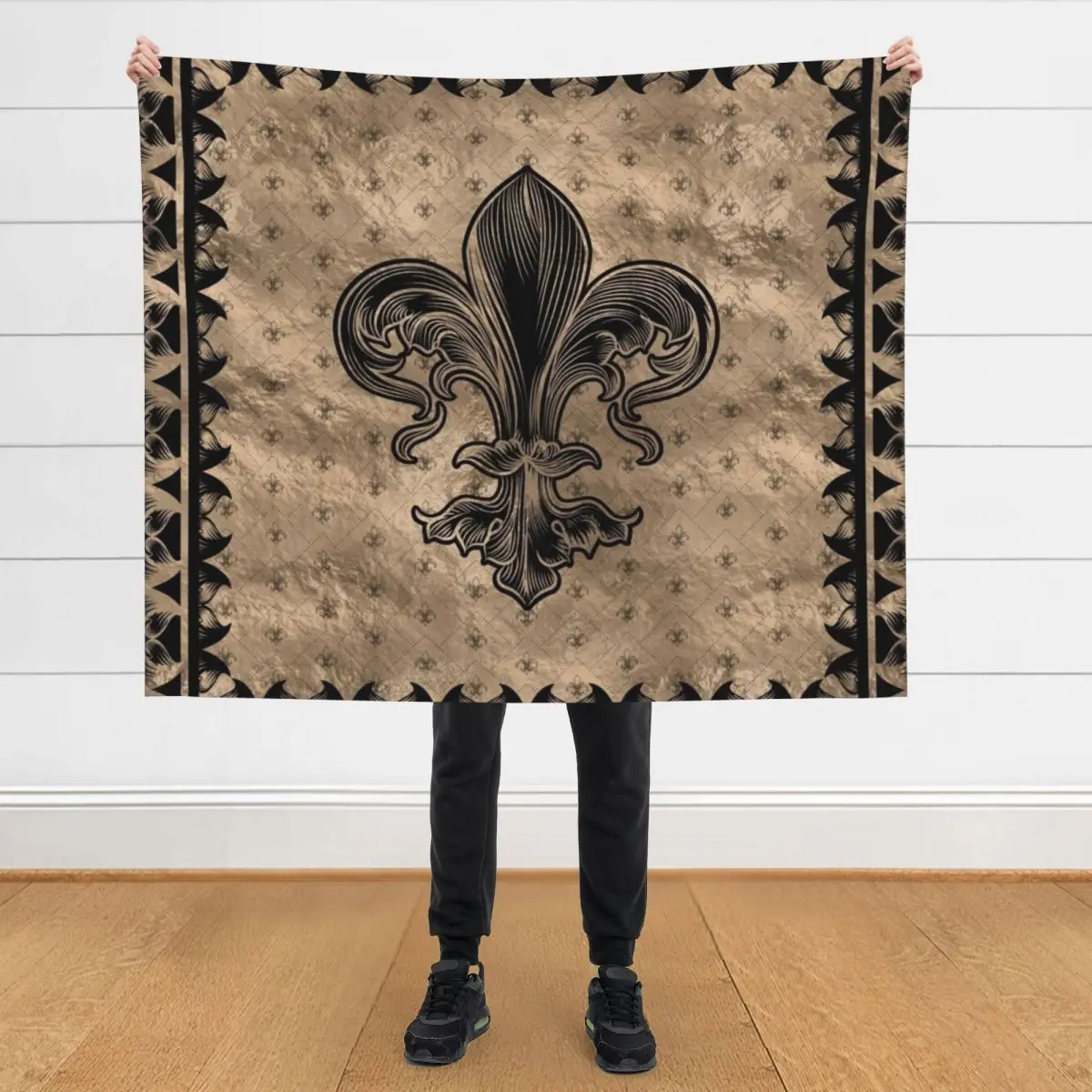 Fleur-de-lis - Black and Gold Throw Blanket Bed Soft Luxury Designer Bed covers Blankets
Fleur-de-lis - Black and Gold Throw Blanket Bed Soft Luxury Designer Bed covers Blankets