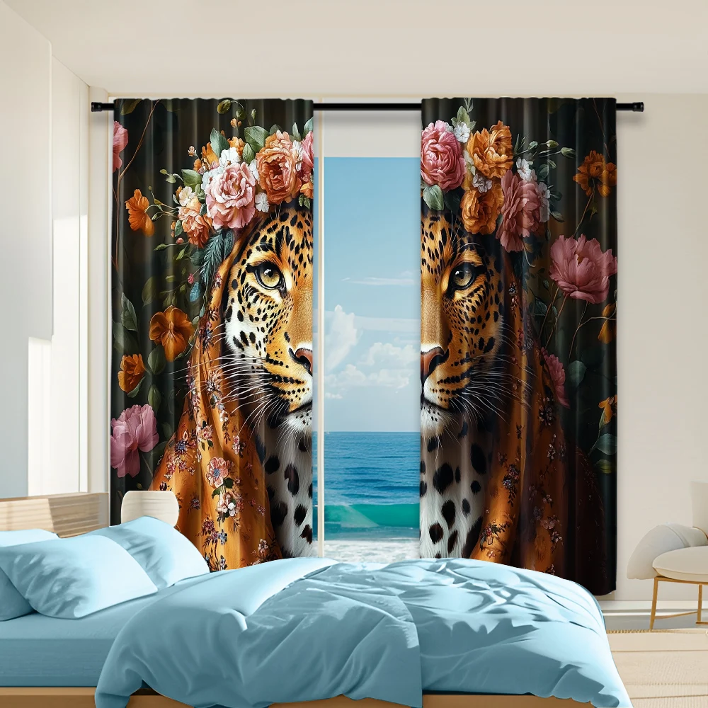 2 pcs, versatile polyester transparent curtains for home decoration Leopard Print for use in bedrooms and living rooms
2 pcs, versatile polyester transparent curtains for home decoration Leopard Print for use in bedrooms and living rooms